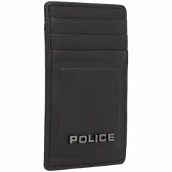Police Visitenkartenetuis<PT16-08536 Kreditkartenetui Leder 7 cm mit Geldscheinklammer black