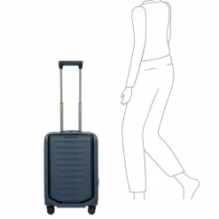 Porsche Design Hartgepäck Kabinengepäck|4-Rollen Kabinentrolleys<Roadster 4 Rollen Kabinentrolley S 55 cm Laptopfach mit Dehnfalte dark blue matt