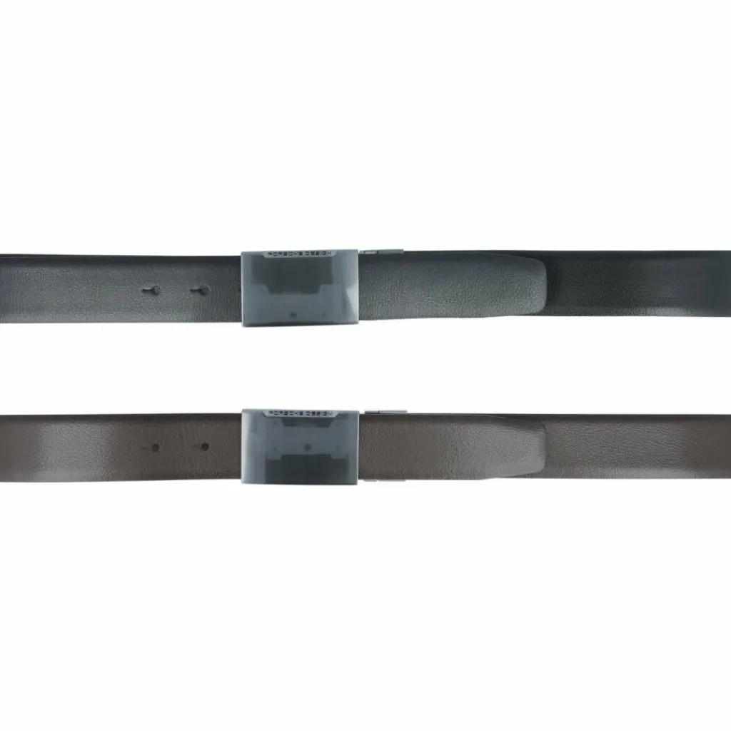 Porsche Design Herrengürtel<Wendegürtel Leder black-darkbrown