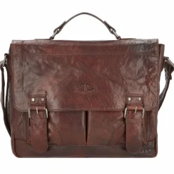 Pride and Soul Baggie Aktentasche Leder 35 cm Laptopfach