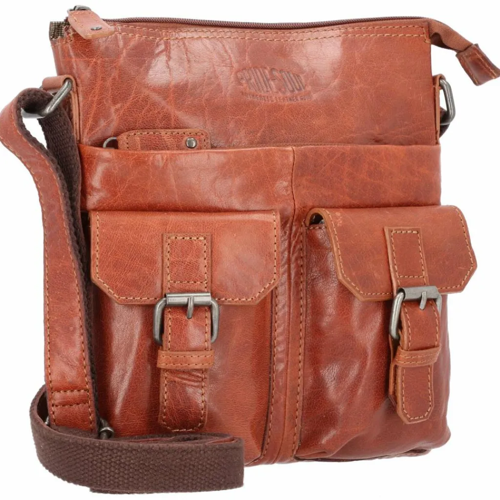 Pride and Soul Umhängetaschen<Lilly Little Umhängetasche Leder 24 cm cognac