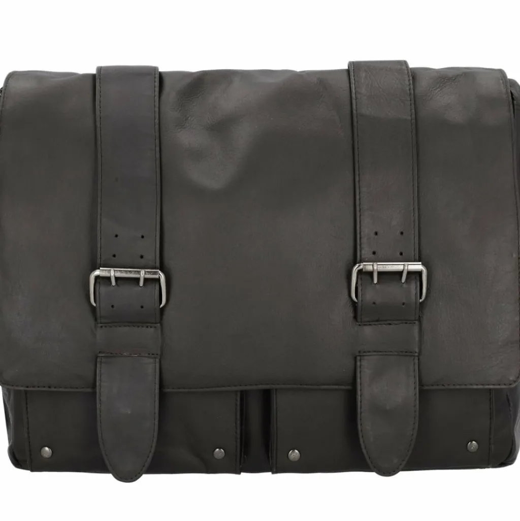 Pride and Soul Messenger Bags|Laptoptaschen<Messenger Leder 40 cm Laptopfach dunkelbraun