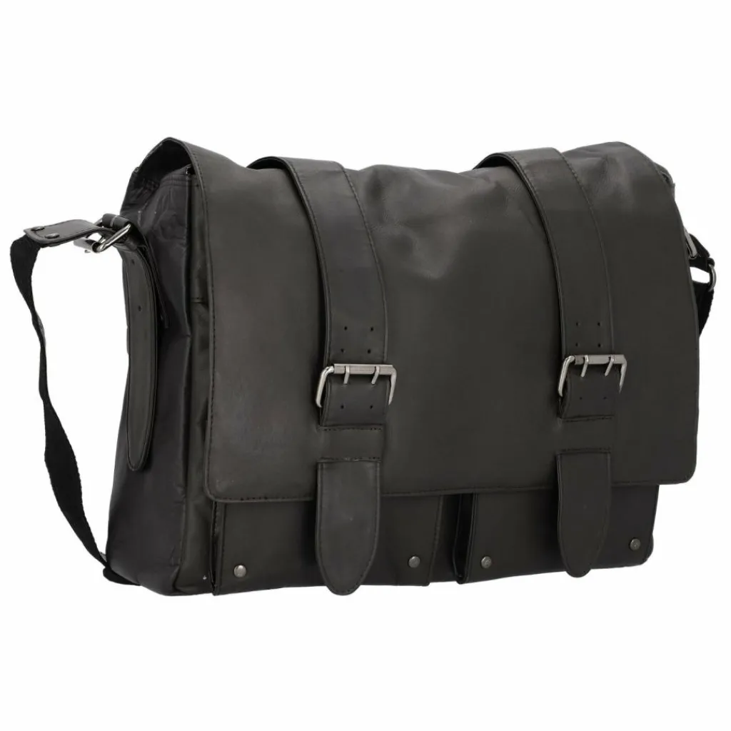 Pride and Soul Messenger Bags|Laptoptaschen<Messenger Leder 40 cm Laptopfach dunkelbraun