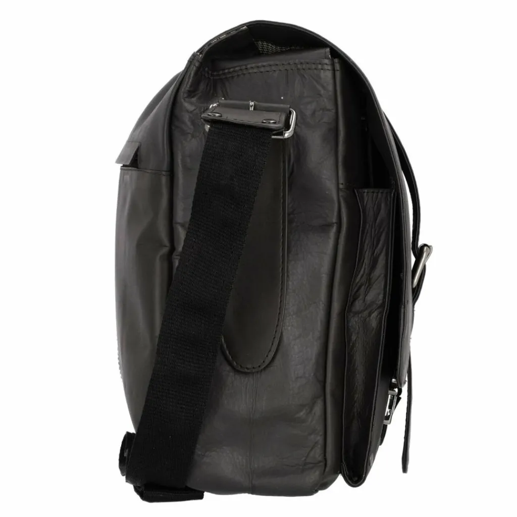 Pride and Soul Messenger Bags|Laptoptaschen<Messenger Leder 40 cm Laptopfach dunkelbraun