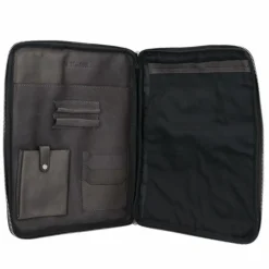 Discount Pride and Soul Terra Schreibmappe Leder 34 cm grau