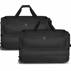 Redolz Reisetaschen Mit Rollen<Duffle Essentials 2-Rollen Reisetasche Set 2-tlg. L+L mit Dehnfalte black
