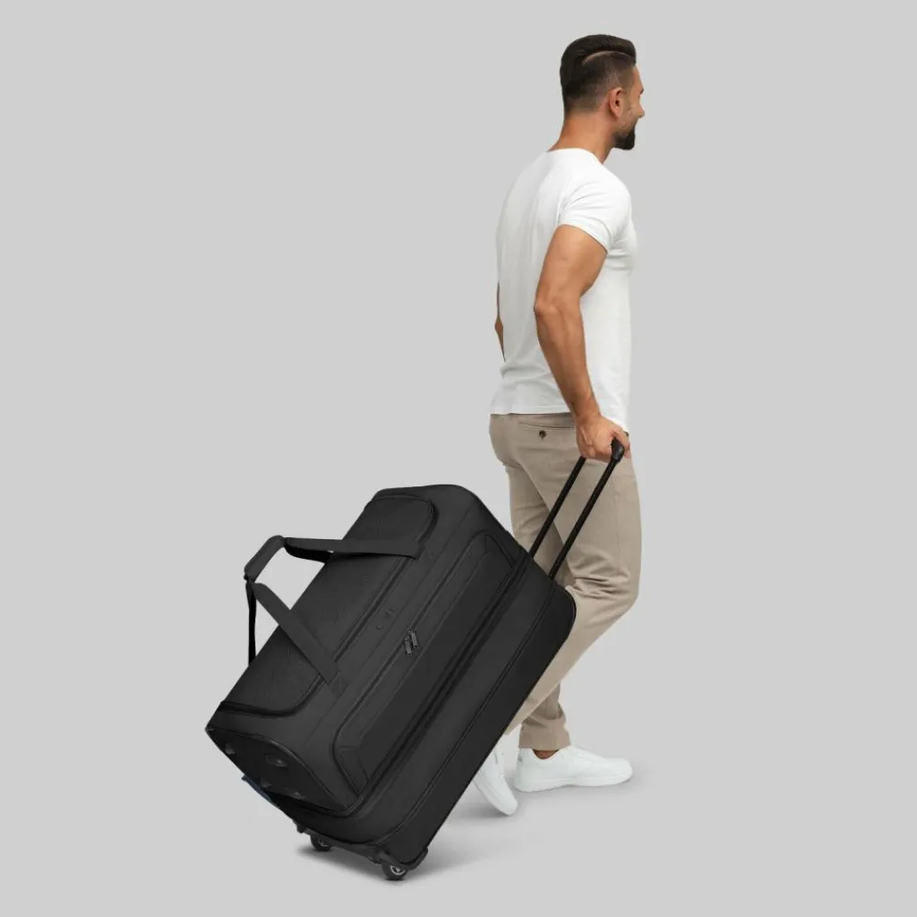 Redolz Reisetaschen Mit Rollen<Duffle Essentials 2-Rollen Reisetasche Set 2-tlg. L+L mit Dehnfalte black