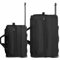 New Redolz Duffle Essentials 2-Rollen Reisetasche Set 2 tlg. M+L mit Dehnfalte black