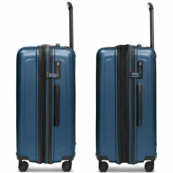 Redolz Koffersets Als Hartgepäck|Koffersets 3-Teilig<Essentials 14 4 Rollen Kofferset 3-teilig mit Dehnfalte dark blue metallic