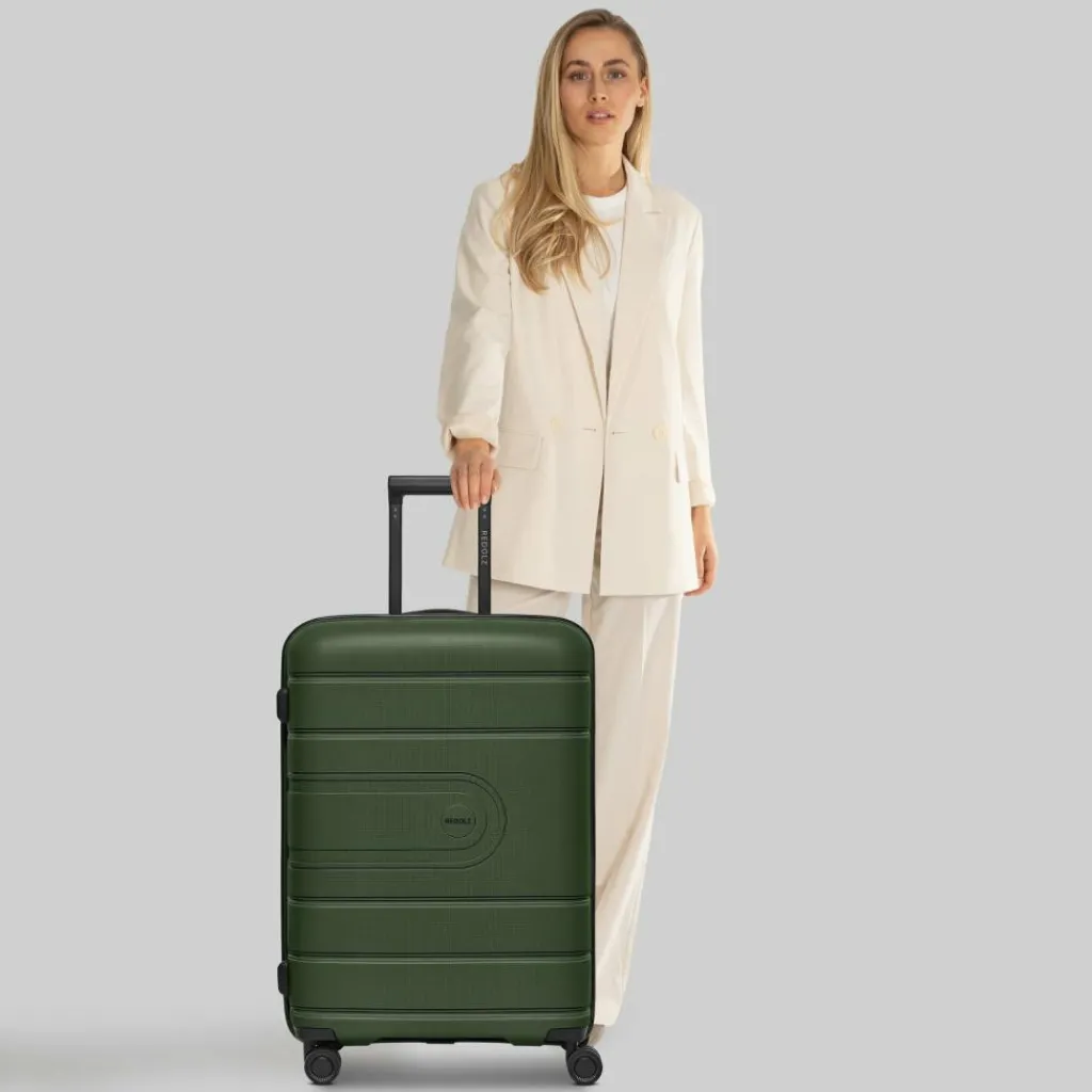 Redolz Hartgepäck|4-Rollen Koffer<Essentials 11 4 Rollen Trolley 66 cm mit Dehnfalte olive