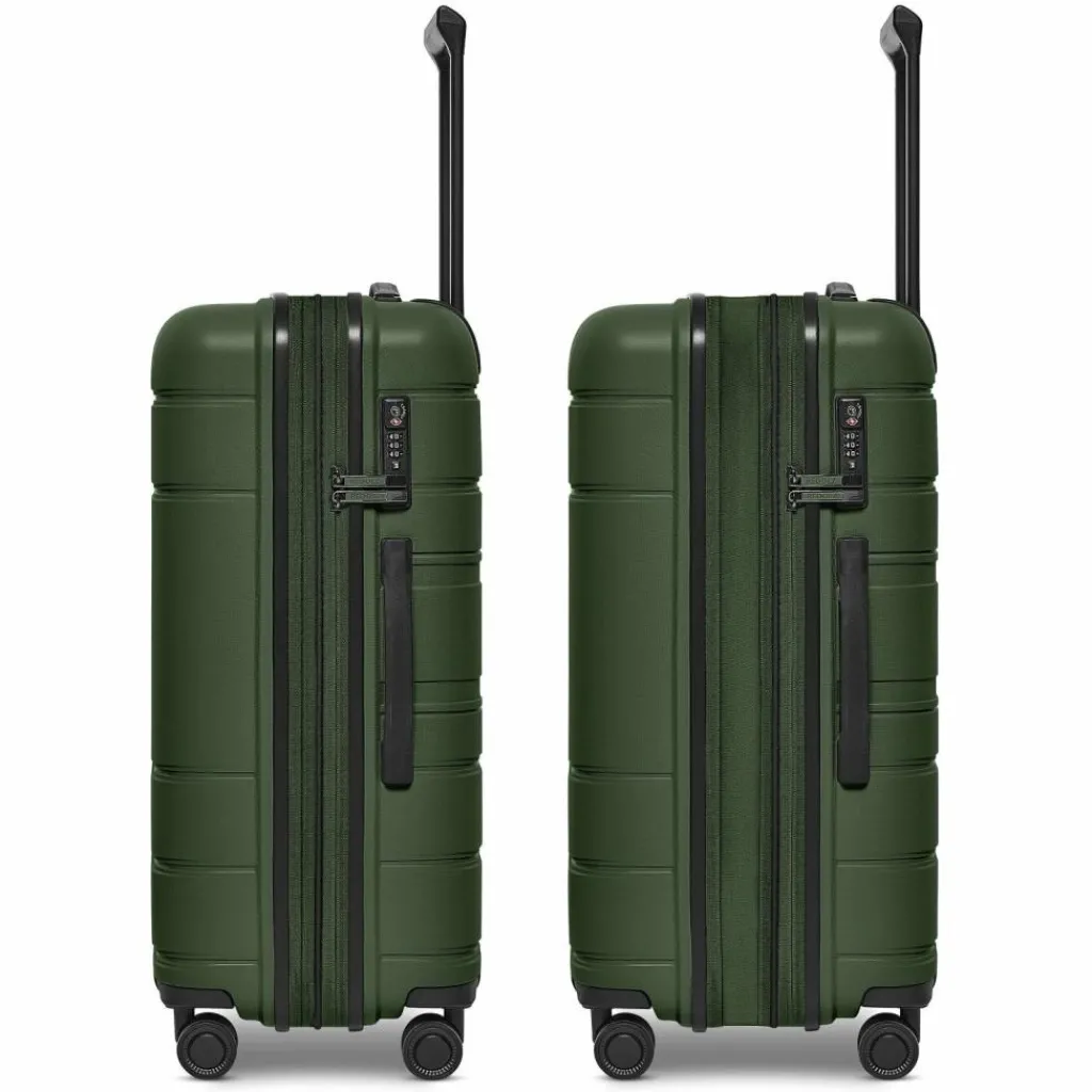 Redolz Hartgepäck|4-Rollen Koffer<Essentials 11 4 Rollen Trolley 66 cm mit Dehnfalte olive