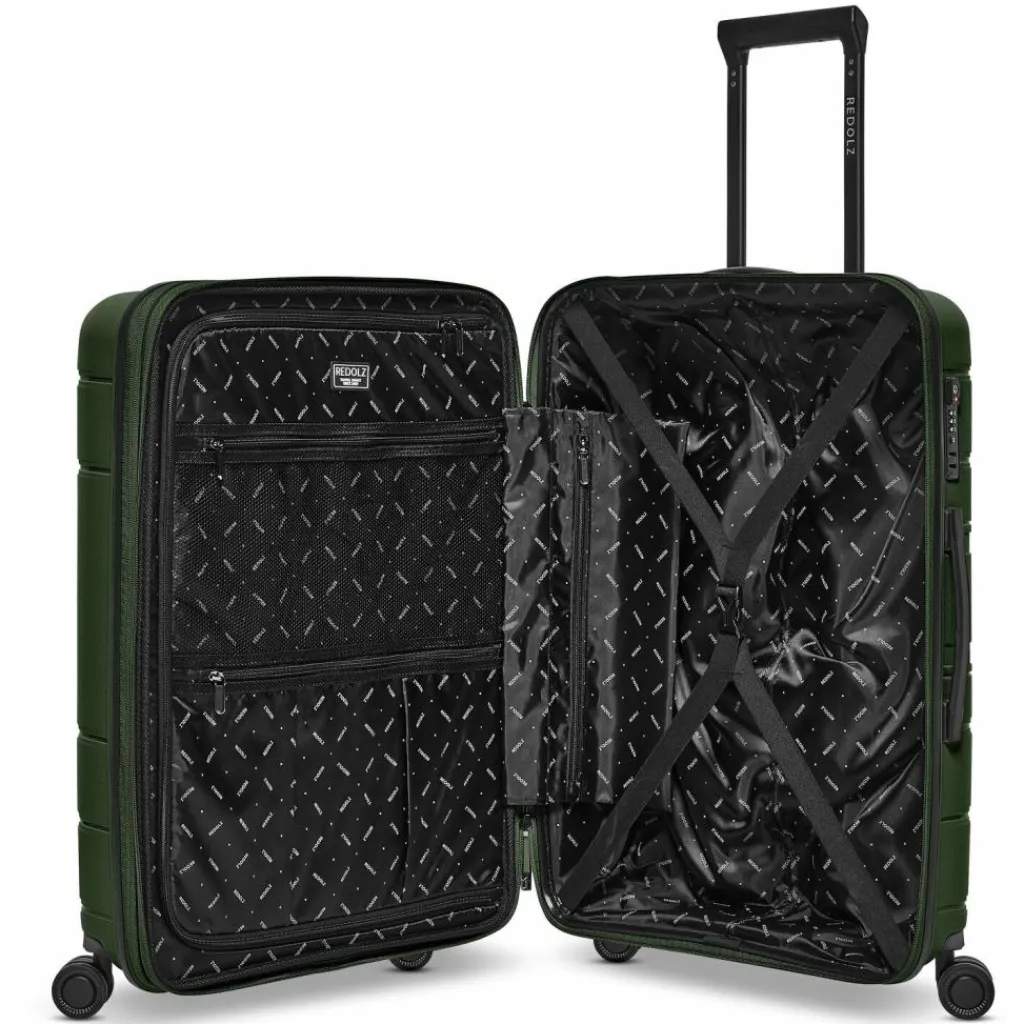 Redolz Hartgepäck|4-Rollen Koffer<Essentials 11 4 Rollen Trolley 66 cm mit Dehnfalte olive