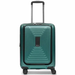 Redolz Hartgepäck Kabinengepäck|4-Rollen Kabinentrolleys<Essentials 14 4 Rollen Kabinentrolley S 55 cm Laptopfach mit Dehnfalte pearl-green metallic