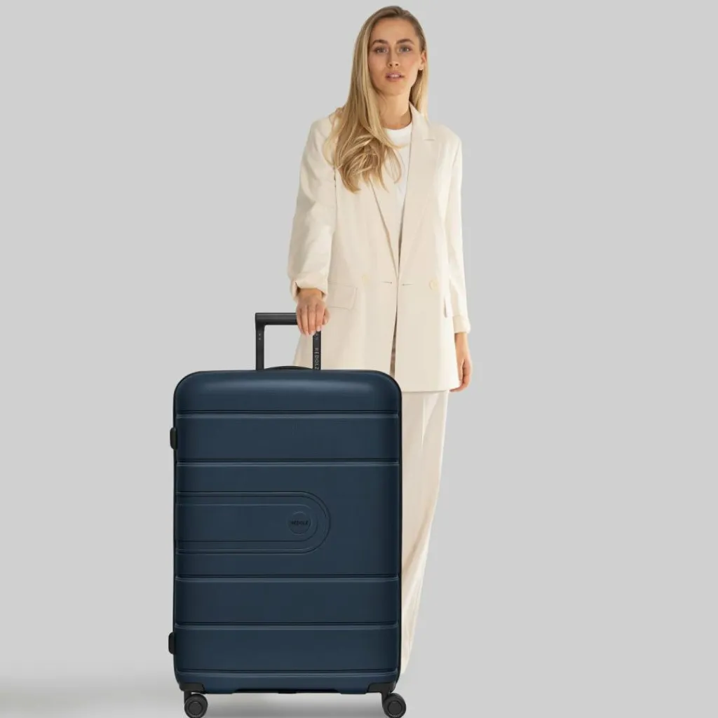 Redolz Hartgepäck|4-Rollen Koffer<Essentials 11 4 Rollen Trolley 76 cm mit Dehnfalte midnight blue
