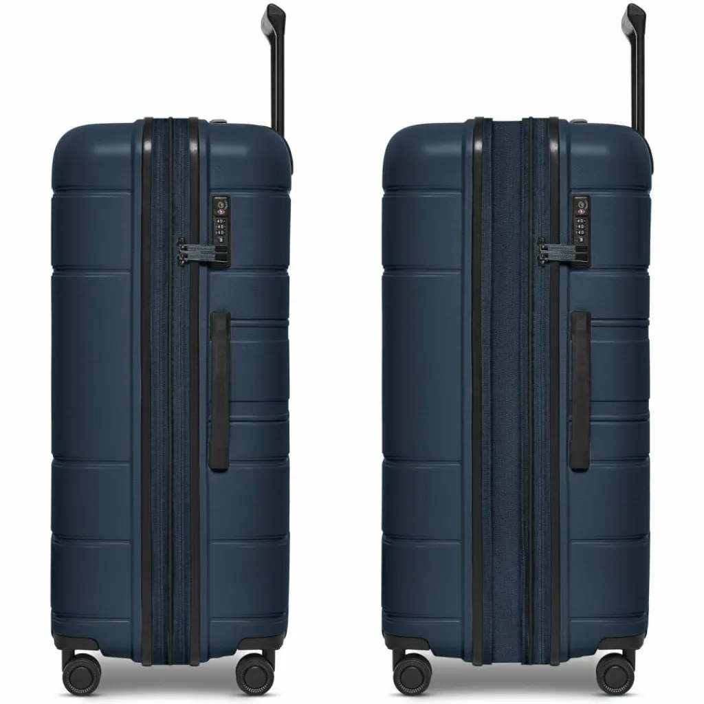 Redolz Hartgepäck|4-Rollen Koffer<Essentials 11 4 Rollen Trolley 76 cm mit Dehnfalte midnight blue