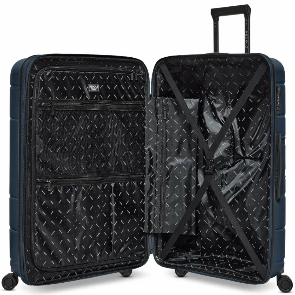 Redolz Hartgepäck|4-Rollen Koffer<Essentials 11 4 Rollen Trolley 76 cm mit Dehnfalte midnight blue