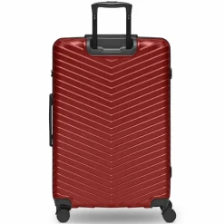 Redolz Hartgepäck|4-Rollen Koffer<Essentials 18 4 Rollen Trolley 76 cm mit Dehnfalte metallic-red shiny