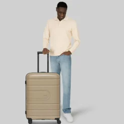 Redolz Hartgepäck|4-Rollen Koffer<Essentials 11 4 Rollen Trolley 66 cm mit Dehnfalte beige