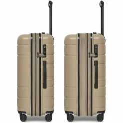 Redolz Hartgepäck|4-Rollen Koffer<Essentials 11 4 Rollen Trolley 66 cm mit Dehnfalte beige