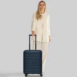 Redolz Hartgepäck Kabinengepäck|4-Rollen Kabinentrolleys<Essentials 11 4 Rollen Kabinentrolley 55 cm mit Dehnfalte midnight blue