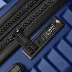 Best Redolz Essentials 18 4 Rollen Kofferset 3-teilig mit Dehnfalte metallic-blue shiny