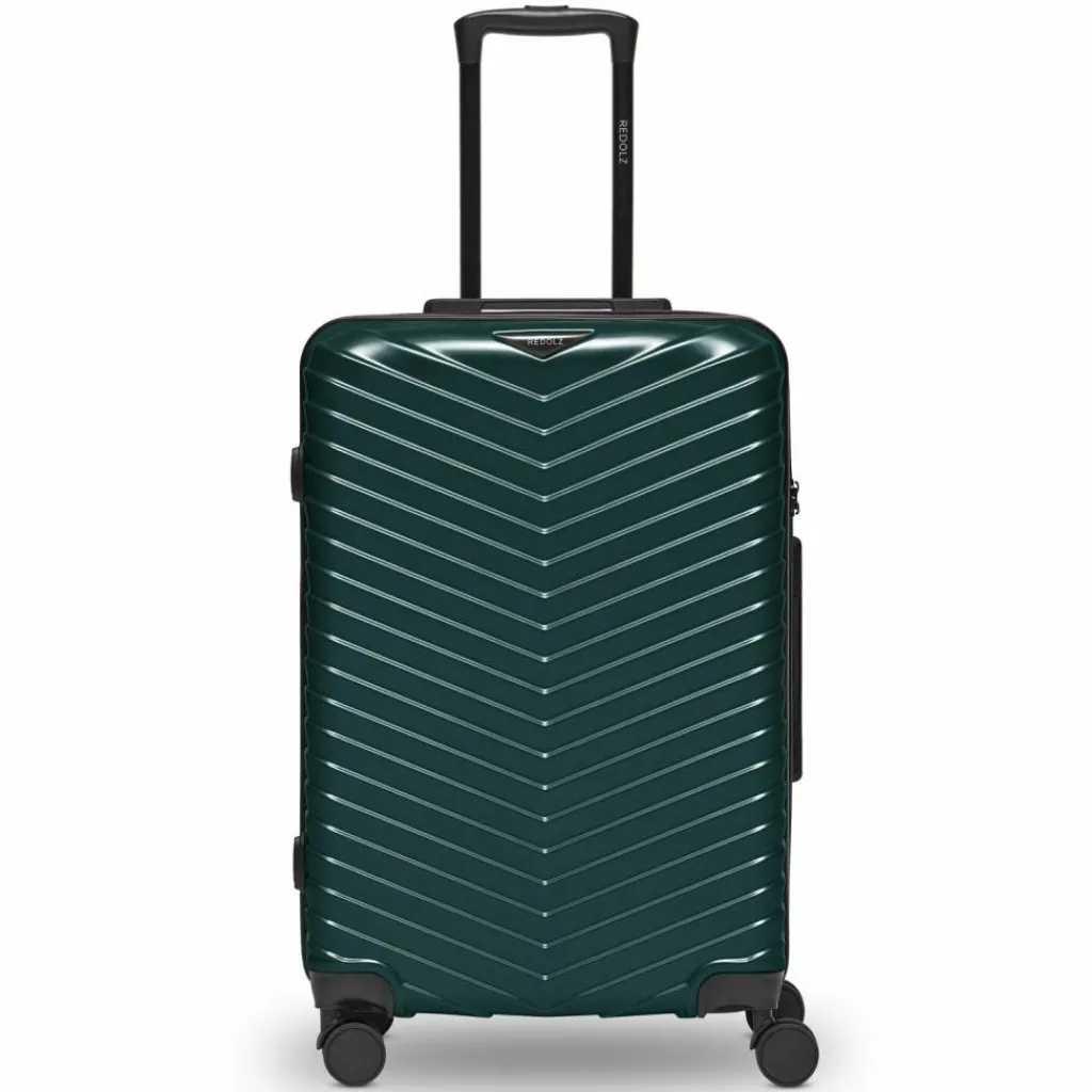 Redolz Essentials 18 4 Rollen Trolley 66 cm mit Dehnfalte Metallic-Green Shiny