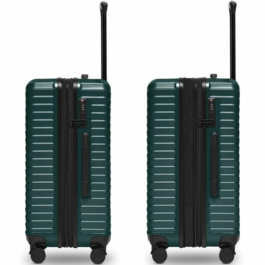 Redolz Essentials 18 4 Rollen Trolley 66 cm mit Dehnfalte Metallic-Green Shiny