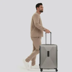 Discount Redolz Essentials 14 4 Rollen Trolley M 65 cm mit Dehnfalte coffee grey metallic