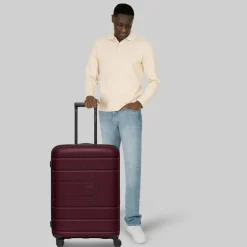 Best Redolz Essentials 11 4 Rollen Trolley 66 cm mit Dehnfalte burgundy