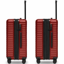 Redolz Koffersets Als Hartgepäck|Koffersets 3-Teilig<Essentials 18 4 Rollen Kofferset 3-teilig mit Dehnfalte metallic-red shiny