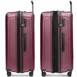 Best Redolz Essentials 14 4 Rollen Trolley L 77 cm mit Dehnfalte aubergine metallic