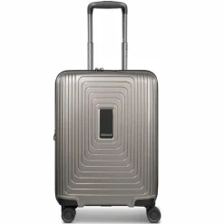 Online Redolz Essentials 14 4 Rollen Kabinentrolley 55 cm mit Dehnfalte coffee grey metallic