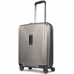 Online Redolz Essentials 14 4 Rollen Kabinentrolley 55 cm mit Dehnfalte coffee grey metallic