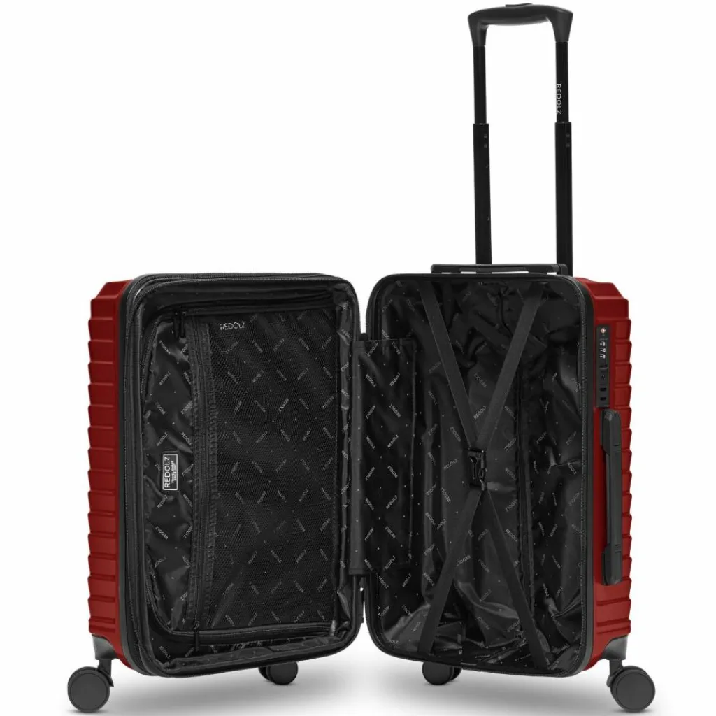 Redolz Essentials 18 4 Rollen Kabinentrolley 55 cm mit Dehnfalte