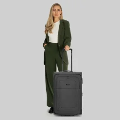 Discount Redolz Essentials 12 2 Rollen Trolley M 67 cm mit Dehnfalte black