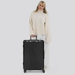 Redolz Essentials 18 4 Rollen Trolley 76 cm mit Dehnfalte metallic-black shiny