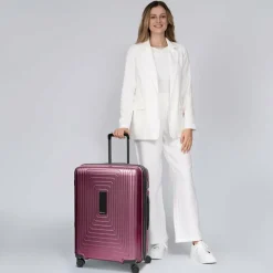 New Redolz Essentials 14 4 Rollen Trolley M 65 cm mit Dehnfalte aubergine metallic