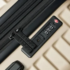 Redolz Hartgepäck|4-Rollen Koffer<Essentials 18 4 Rollen Trolley 76 cm mit Dehnfalte metallic-greige shiny