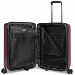 Redolz Hartgepäck Kabinengepäck|4-Rollen Kabinentrolleys<Essentials 14 4 Rollen Kabinentrolley 55 cm mit Dehnfalte aubergine metallic