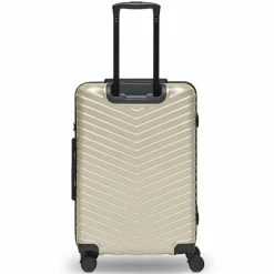 Redolz Hartgepäck|4-Rollen Koffer<Essentials 18 4 Rollen Trolley 66 cm mit Dehnfalte metallic-greige shiny