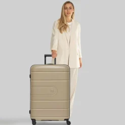 New Redolz Essentials 11 4 Rollen Trolley 76 cm mit Dehnfalte beige