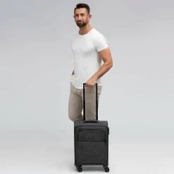 Redolz Weichgepäck Kabinengepäck|4-Rollen Kabinentrolleys<Essentials 12 CABIN 4 Rollen Kabinentrolley 55 cm black2