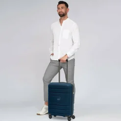 Clearance Redolz Essentials 11 CABIN 4 Rollen Kabinentrolley 55 cm dark blue