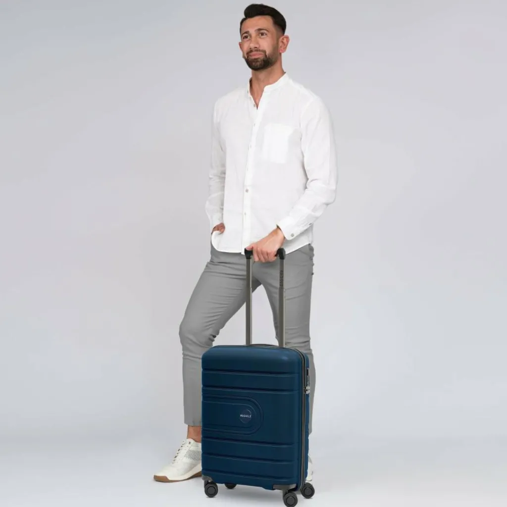 Clearance Redolz Essentials 11 CABIN 4 Rollen Kabinentrolley 55 cm dark blue