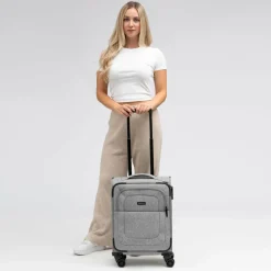 Redolz Weichgepäck Kabinengepäck|4-Rollen Kabinentrolleys<Essentials 12 CABIN 4 Rollen Kabinentrolley 55 cm grey2