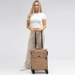 Hot Redolz Essentials 12 CABIN 4 Rollen Kabinentrolley 55 cm coffee