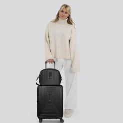 Redolz Essentials 14 Kofferset 2 tlg. Kabinentrolley mit Dehnfalte & Beautycase