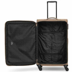 Redolz Weichgepäck|4-Rollen Koffer<Essentials 12 LARGE 4 Rollen Trolley 79 cm mit Dehnfalte coffee