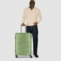 Redolz Hartgepäck|4-Rollen Koffer<Essentials 10 LARGE 4 Rollen Trolley 76 cm green-metallic