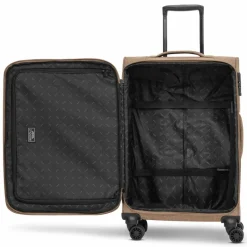 Redolz Weichgepäck|4-Rollen Koffer<Essentials 12 MEDIUM 4-Rollen Trolley 67 cm mit Dehnfalte coffee